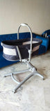 Experience seamless versatility and comfort with the CHICCO Baby 4-in-1—a crib, recliner, highchair, and table chair in one, designed for babies from birth onwards.