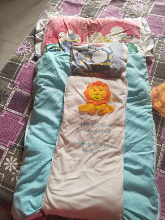 New Born Baby Mattress | Godari | Multi-Purpose | Baby Bed 100% Cotton Soft and Comfortable Baby Bedding Mattress (0-12 Months)