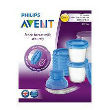 PHILIPS Avent Breast Milk Storage Cups, 6 oz (Pack of 10) - PyaraBaby