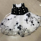1st Birthday Black and White Dress/Frock for Baby Girl - PyaraBaby