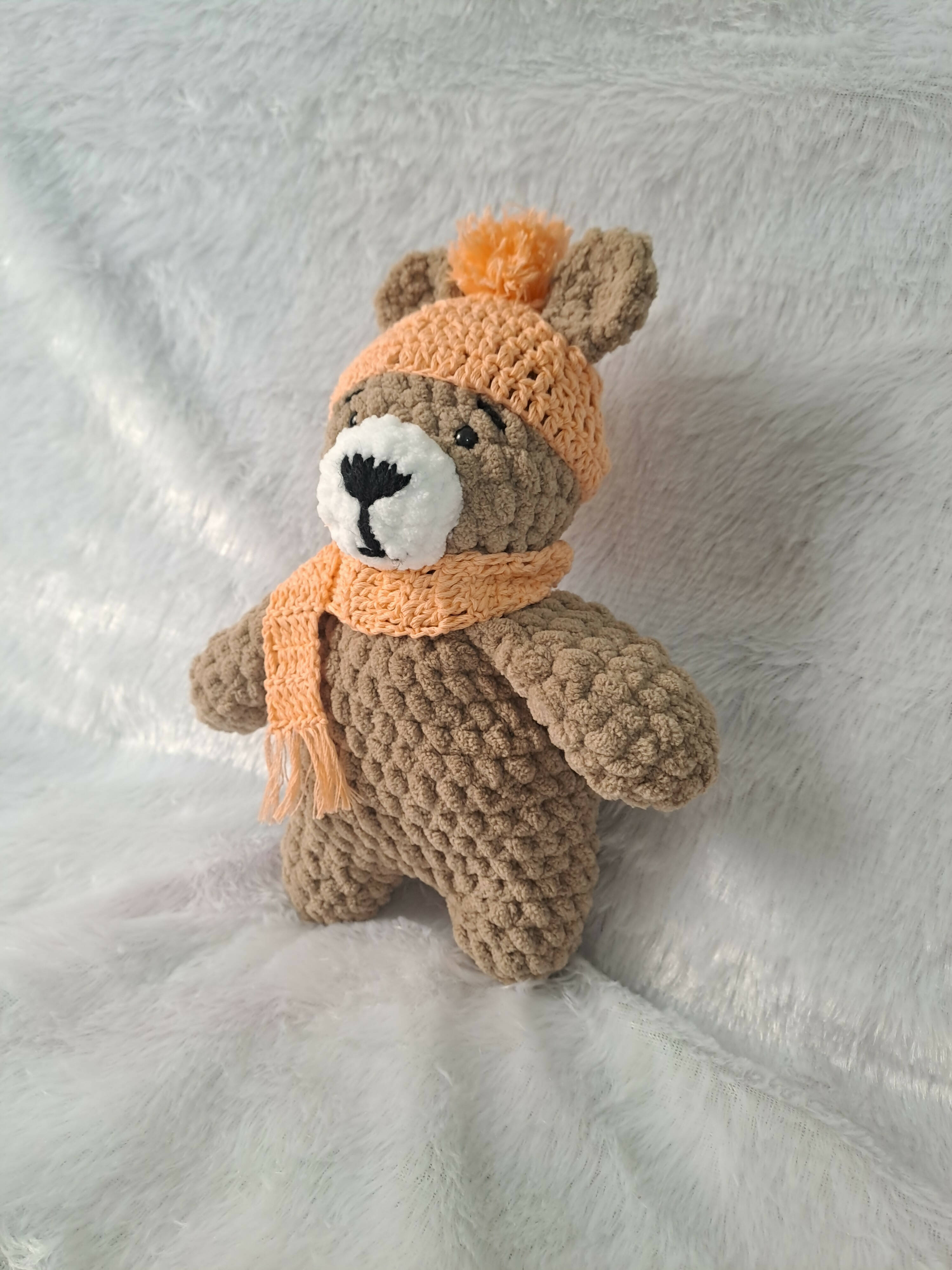 Give the gift of cuddles with the Crochet Plushie Bear—a lovable companion crafted with soft yarn and sweet details, sure to become a cherished favorite.
