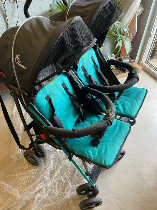 R FOR RABBIT Ginny & Johnny twin baby stroller
