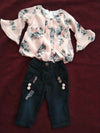 Pink Top and Black Jeans for Baby Girl
