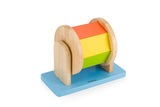The rainbow wooden spinner, a visually captivating and tactile toy designed to provide both entertainment and sensory stimulation - PyaraBaby