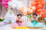 1st Birthday Beautiful Twin Dress/Frock For Baby Girl