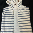 Striped cotton sleeveless Jacket - PyaraBaby