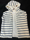 Striped cotton sleeveless Jacket - PyaraBaby