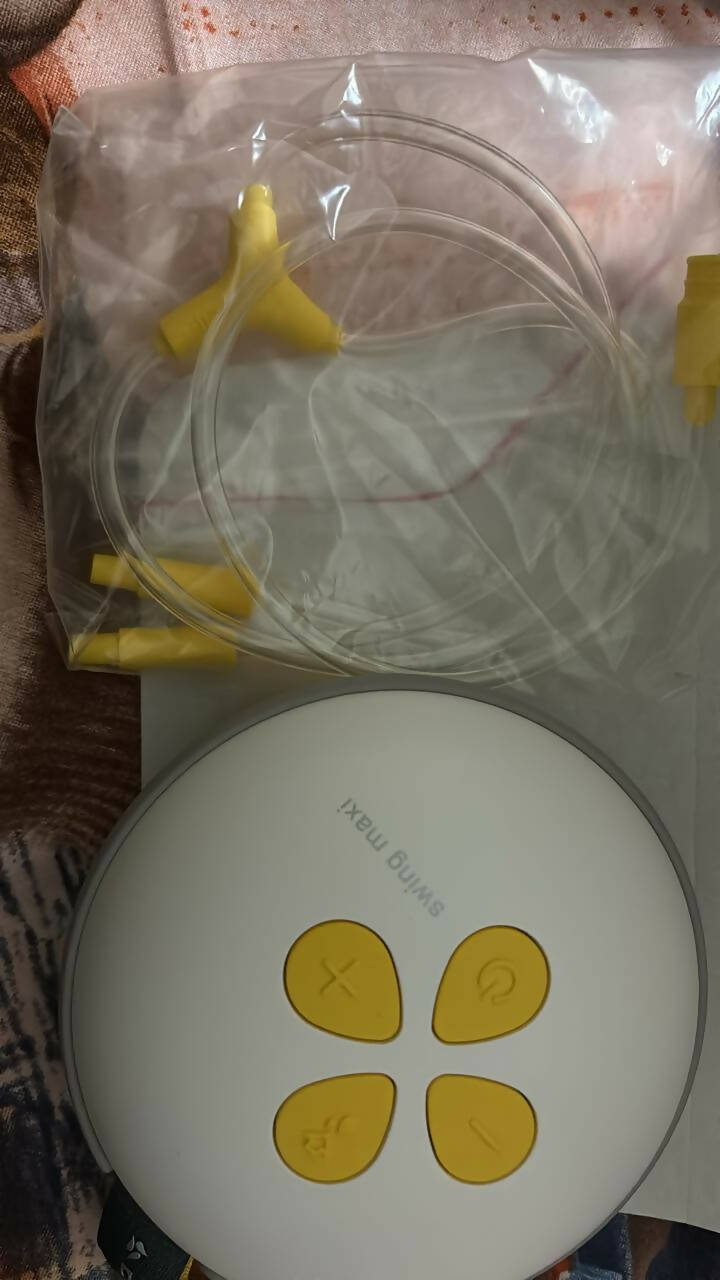 MEDELA Swing Maxi Double Electric Breast Pump - White Yellow - PyaraBaby