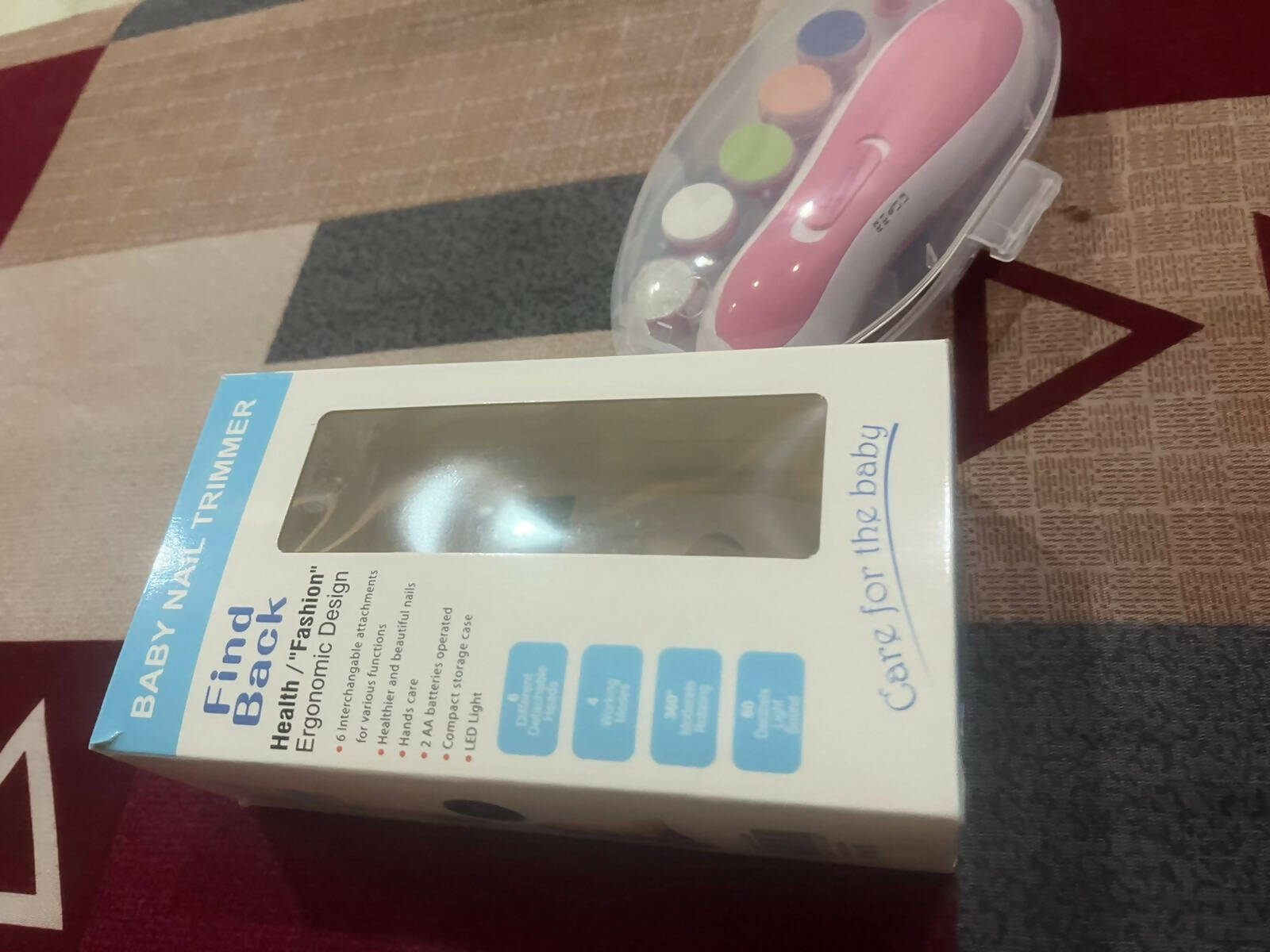 FIND BACK Baby Electric Nail Trimmer with Six Attachments - PyaraBaby