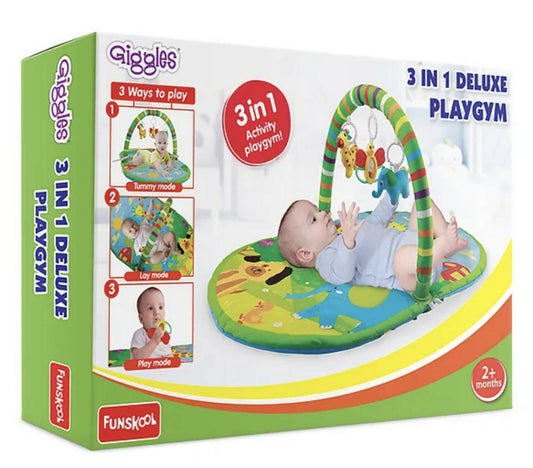 GIGGLES 3 in 1 Deluxe Playgym/Playmat