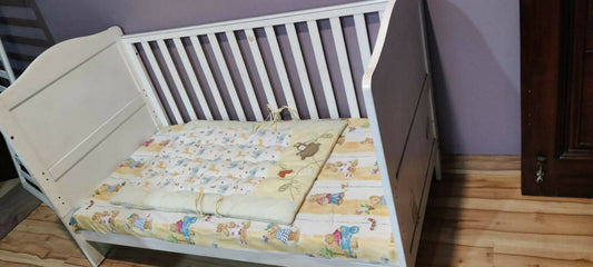 MOTHERCARE Darlington Baby Cot/Crib - White, Dimensions:1.44m x 93cm x 75cm
