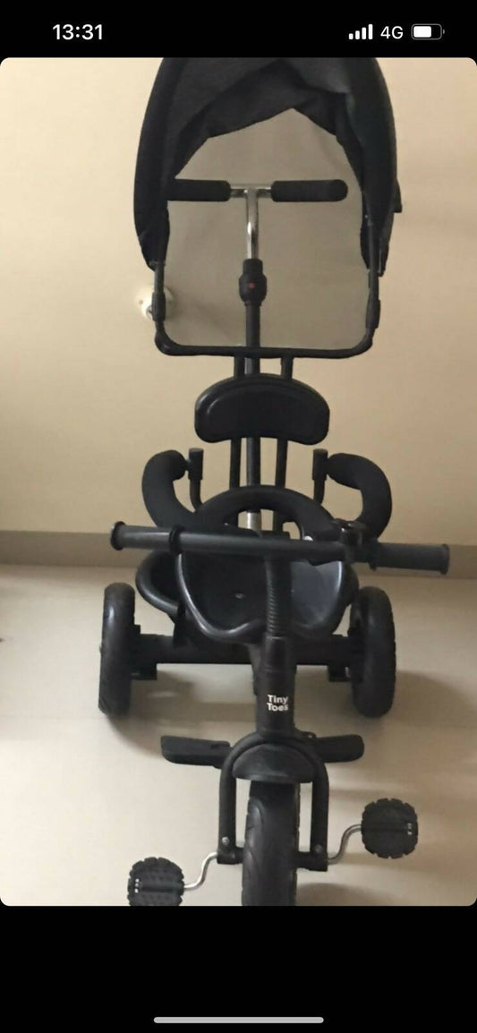R FOR RABBIT Tiny Toes Sportz Tricycle- Black