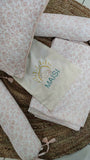 MAISI Premium baby brand ( Baby cot set include bed sheet, side pillow 2 and one head pillow)