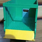 CENTY Toys Public Truck Green- Toy Truck with Tail Lid That Opens - Spare Wheel at Bottom Small Window for Rear View in Driver Cabin Pull Back Action - PyaraBaby