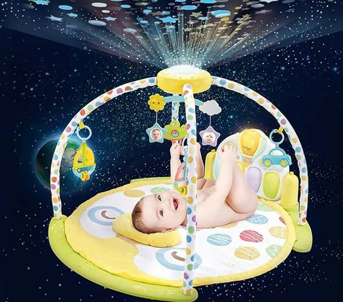 5 in 1 Baby Projector Gym Playmat,touchable Music Projector - PyaraBaby