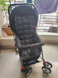 BABYGO Reversible Stroller/Pram - Polka Blue - PyaraBaby