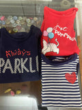 BABYOYE Eco Conscious 100% Cotton with Eco Jiva Finish Full Sleeves Onesie Pack of 3 - Red White Stripes & Blue - PyaraBaby