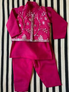 Designer Kurta Pajama And Jacket For Boy