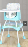 R FOR RABBIT Cherry Berry high Chair - Convertible, Removable Tray, Non Slippery-Anti Tipping - PyaraBaby