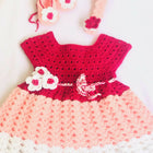 Baby crochet frock (Available colour given in pictures) - PyaraBaby
