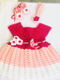 Baby crochet frock (Available colour given in pictures) - PyaraBaby