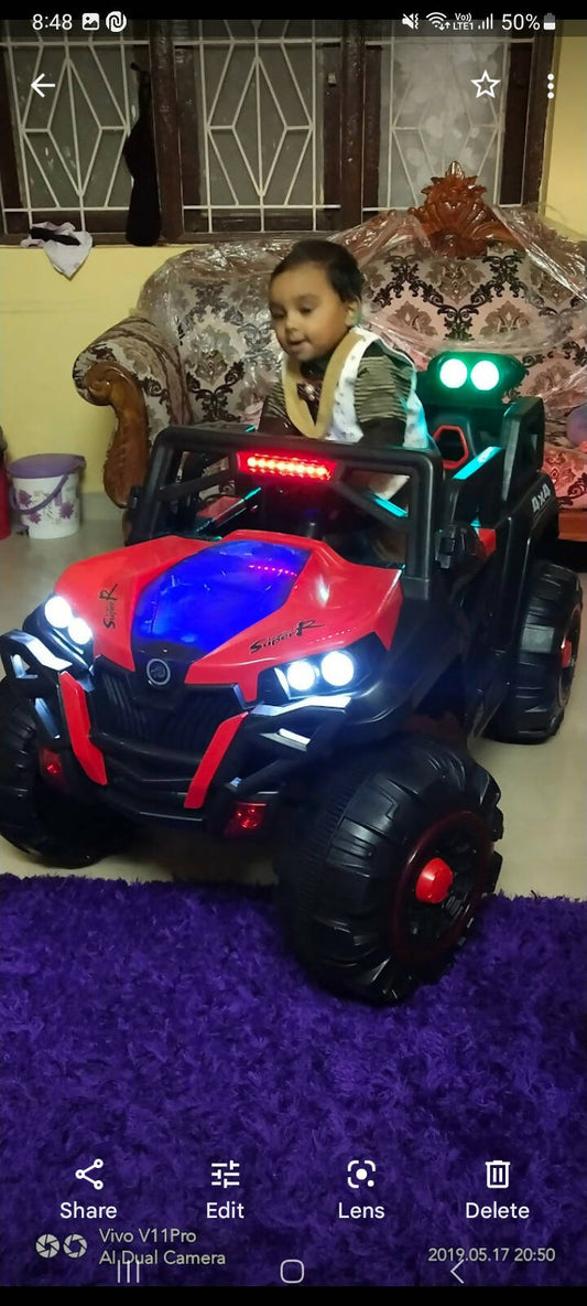 Remote control ride on jeep