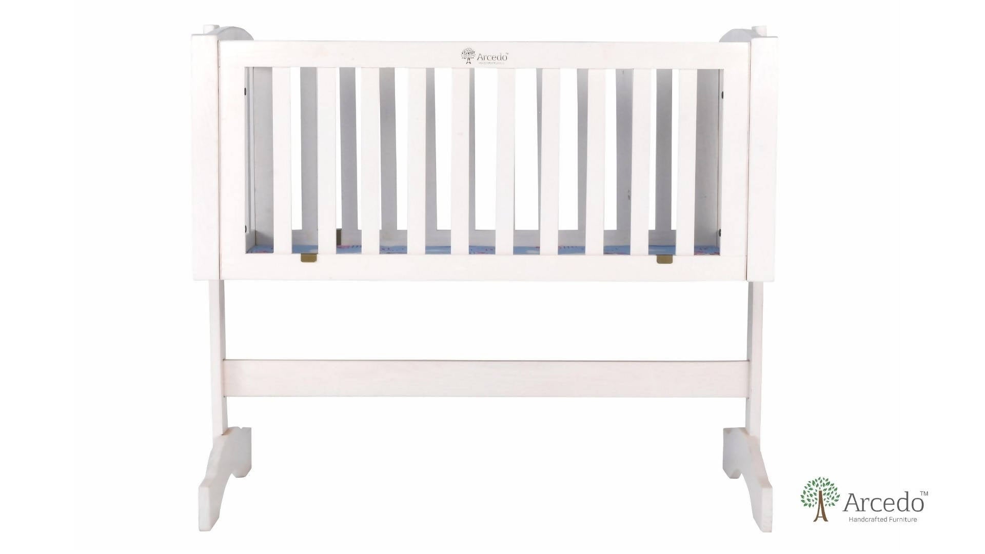 Clinton Baby Wooden Swing With Mosquito Net & Swing Stopper Knob Made With Non-Toxic Material, Dimensions- L 95.25 x B 50.8 x H 83.8 cm - PyaraBaby