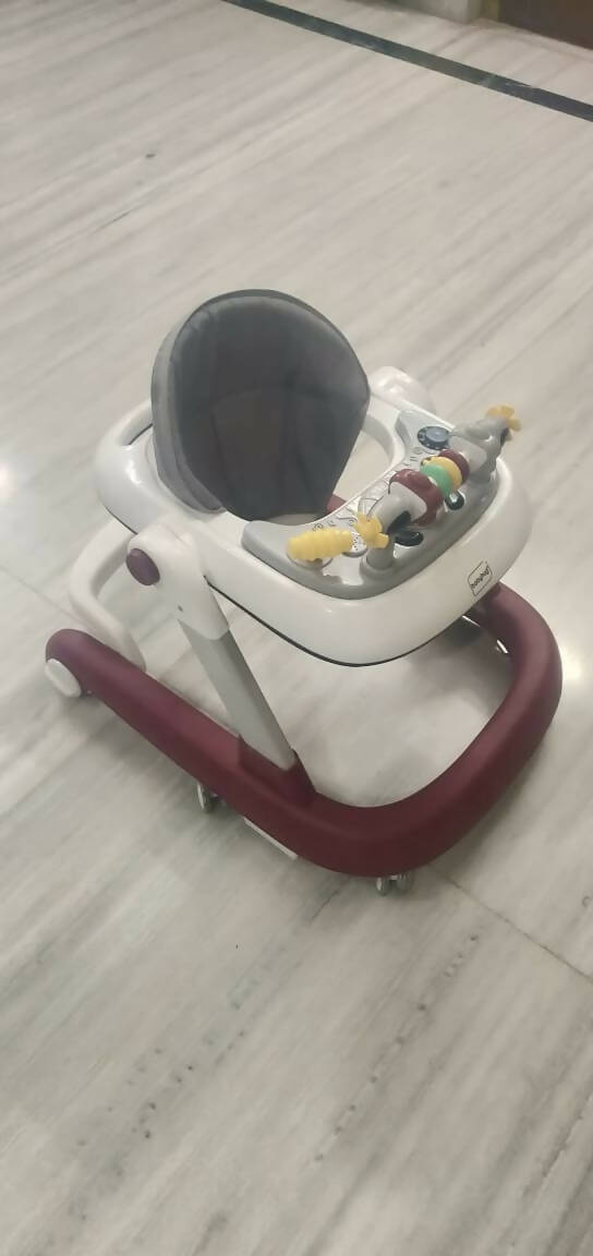 BABYHUG Laugh and Learn Multifucntional 2 In1 Baby Walker with anti-fall Protection - PyaraBaby