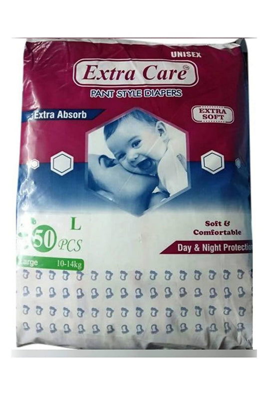 Extra Care Large Size Pant Diaper 50 piece (10-14 kg) - PyaraBaby