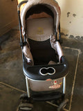 TKBB Push Baby Stroller Pram with Quick One Hand Folding | Comfortable Seating | Fully Rotating Wheels - PyaraBaby