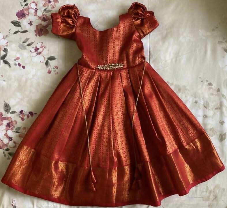 Traditional kanjeevaram dress - PyaraBaby