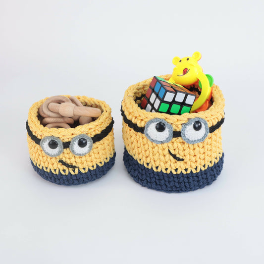 Cute and Cuddly Minion Basket - PyaraBaby
