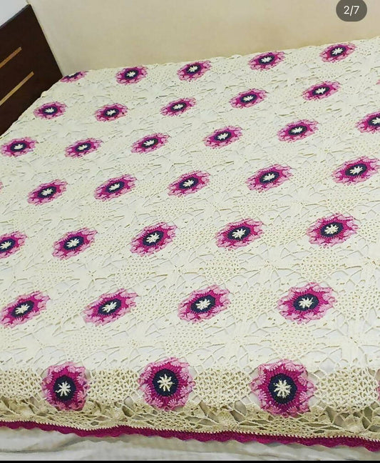 Handmade Customized Crochet Bedsheet - PyaraBaby