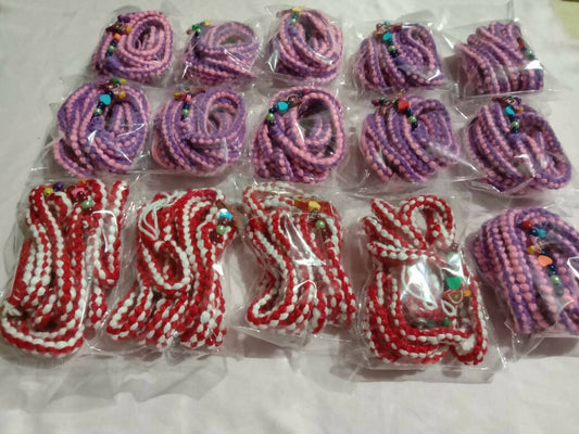 Beads and Woollen Work on Hangers for Baby Cradle/ Baby Jhula / Ghodiyu Dori or Lace