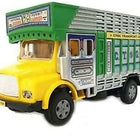 CENTY Toys Public Truck Green- Toy Truck with Tail Lid That Opens - Spare Wheel at Bottom Small Window for Rear View in Driver Cabin Pull Back Action - PyaraBaby