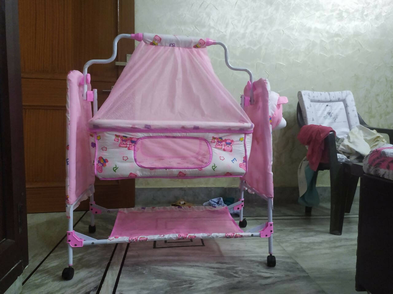 FUNBABY Cradle for Baby- Pink - PyaraBaby